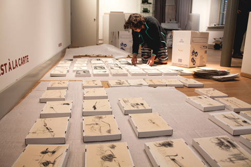 voor de tentoonstelling